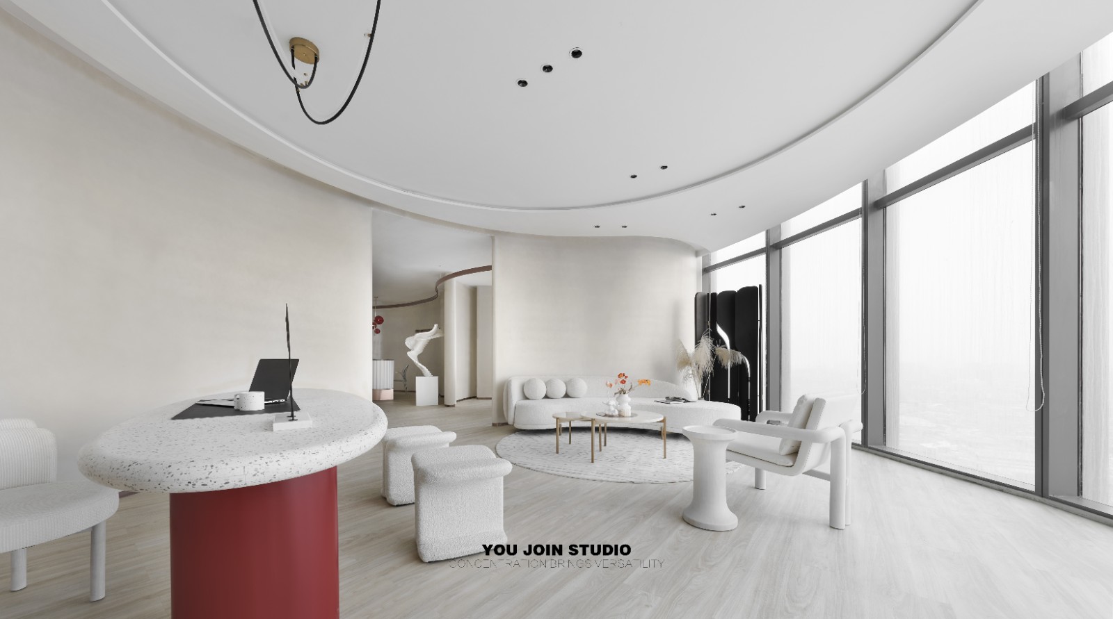 素柔绸纺办公空间设计丨于几设计-23