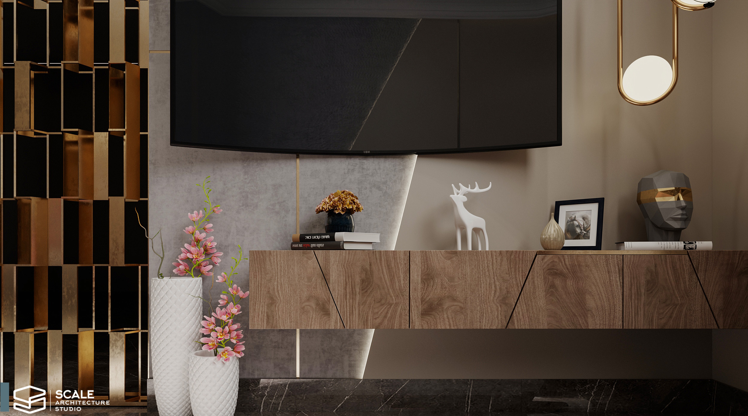 客厅与厨房设计丨Scale Architecture studio office-9