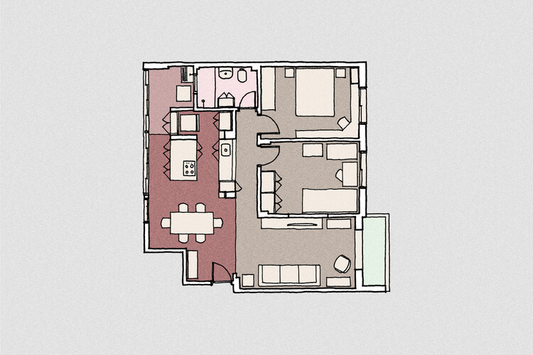 巴西公寓的 10 次翻新-31