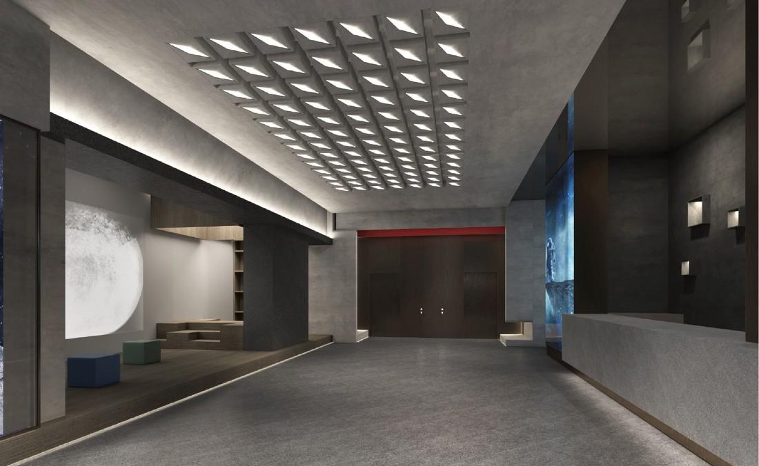 未来主义影院设计 | 多元化空间与材质的完美融合-2