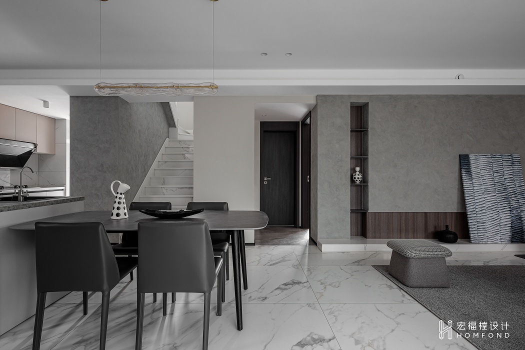 现代都会风格跃层住宅设计丨中国成都丨成都宏福樘设计-36