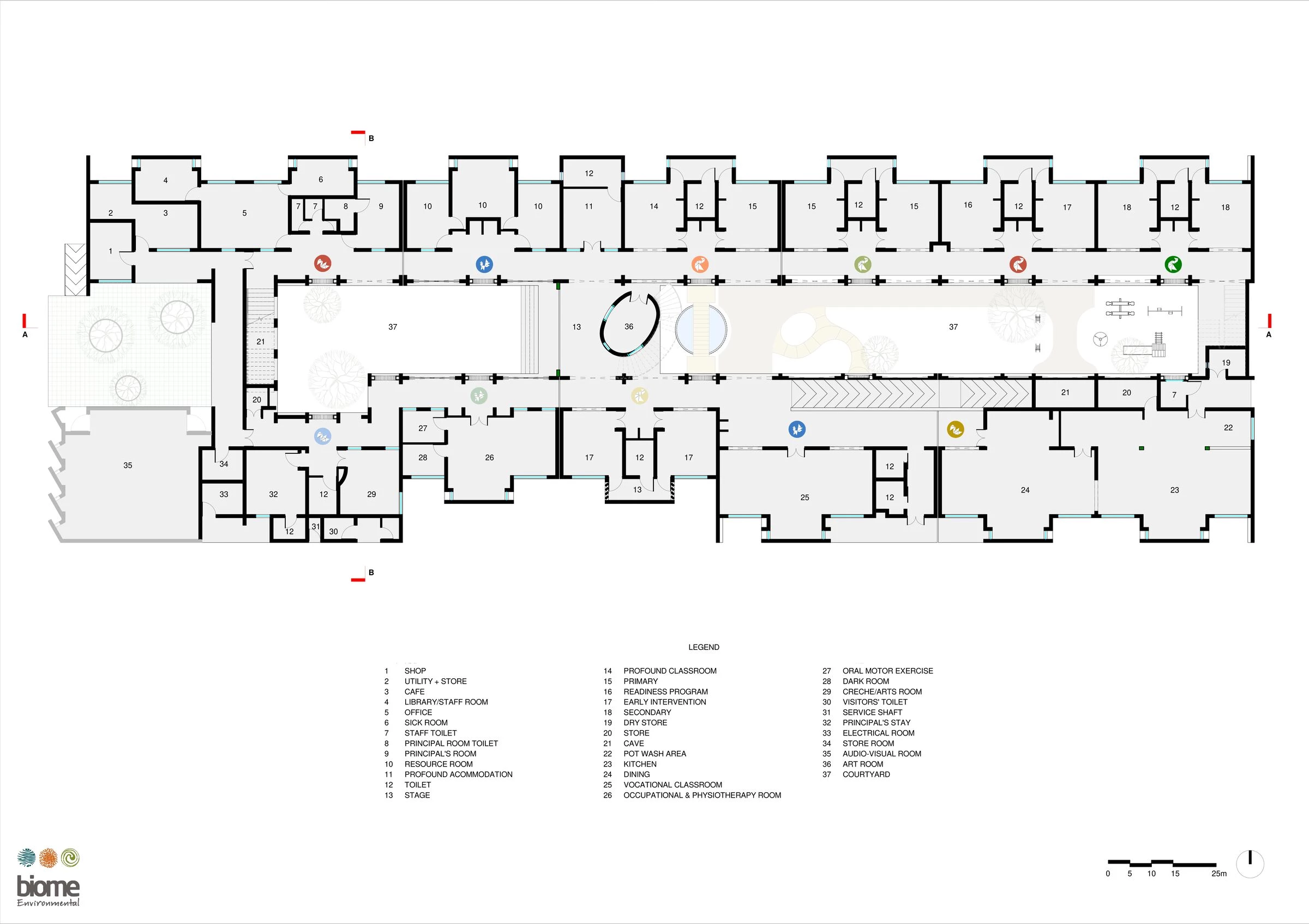 Sai Kirupa 特殊学校丨印度丨biome Environmental-27