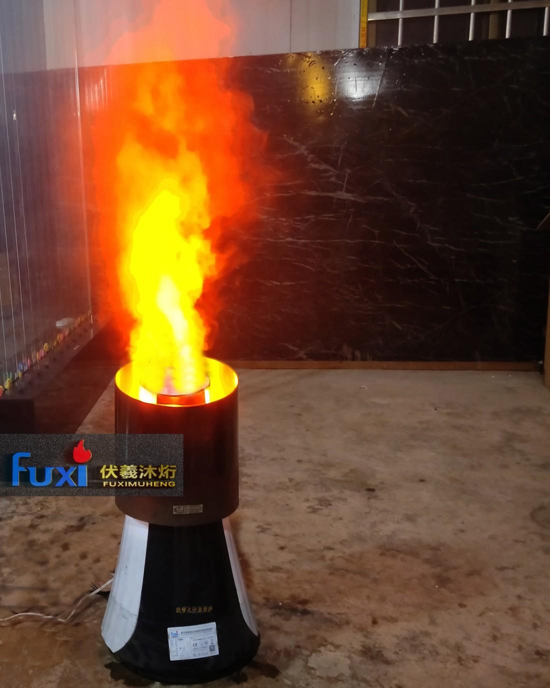 VR 全景舞台表演，3D 电子伏羲壁炉模拟火焰灯成焦点-8