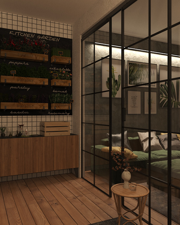 46·5平单身青年一居室公寓室内设计-9