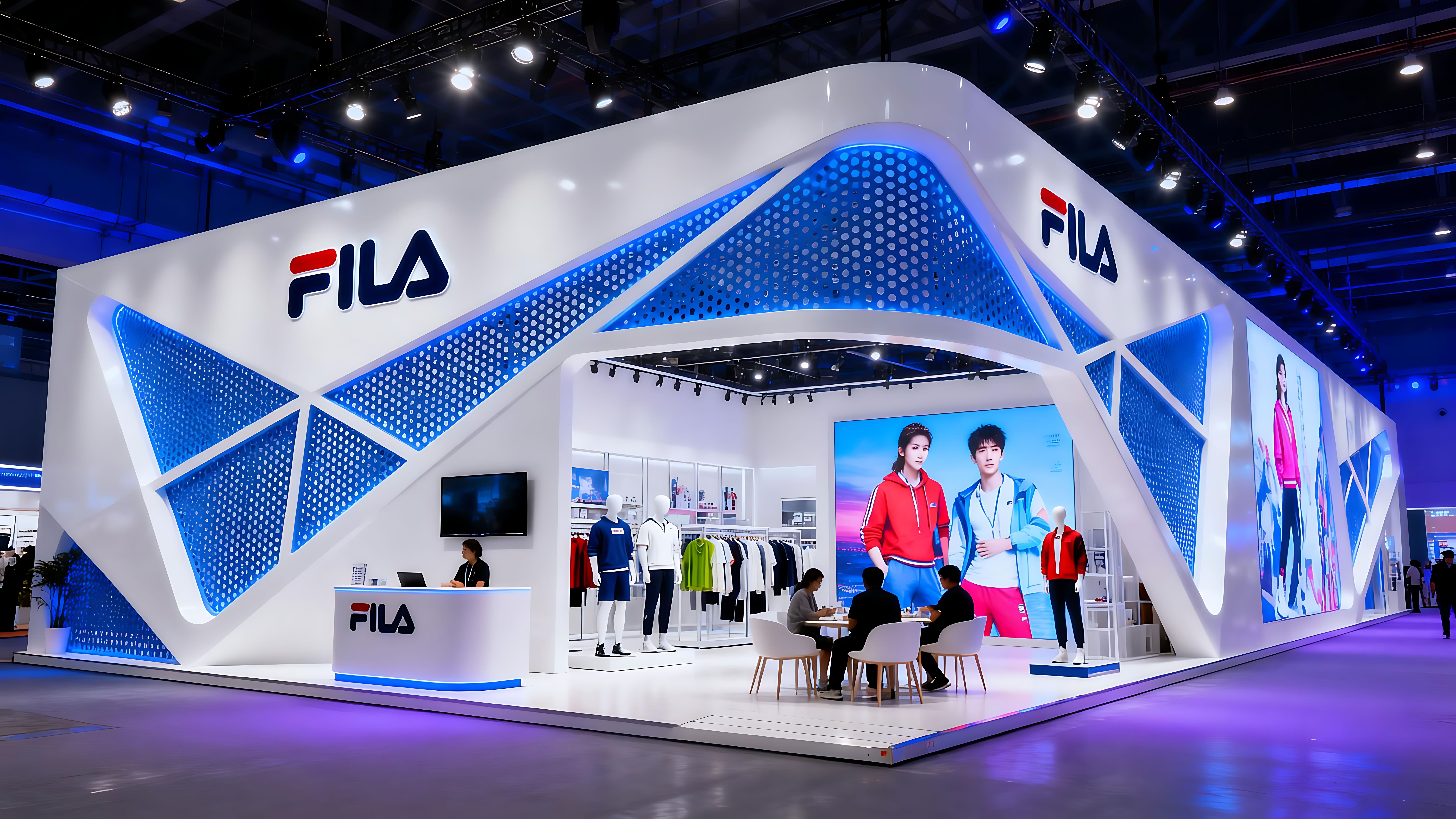 FILA Sports Expo Stand AI Generated-6