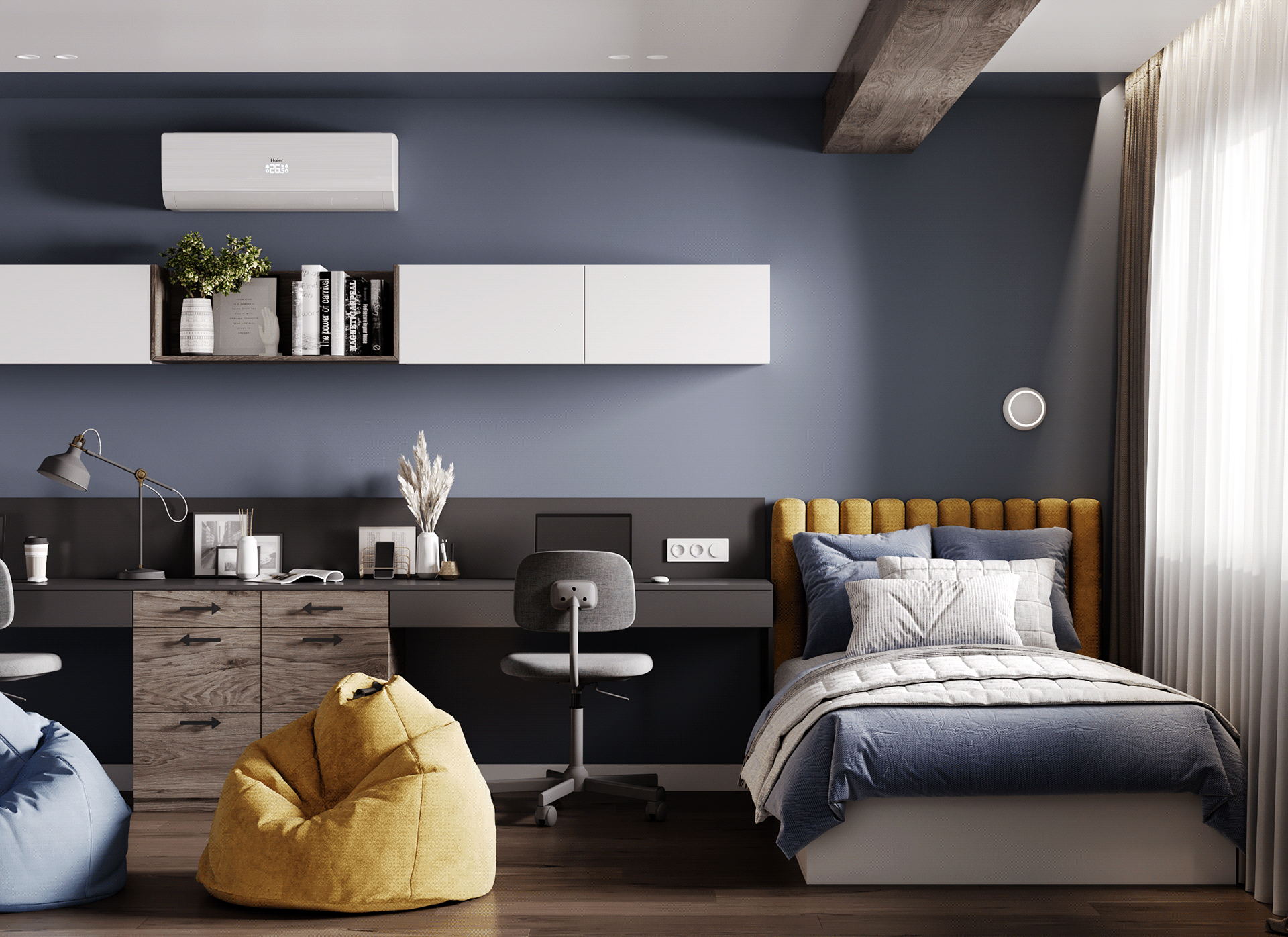 原木与高级灰 享受空间带来的欢畅-22