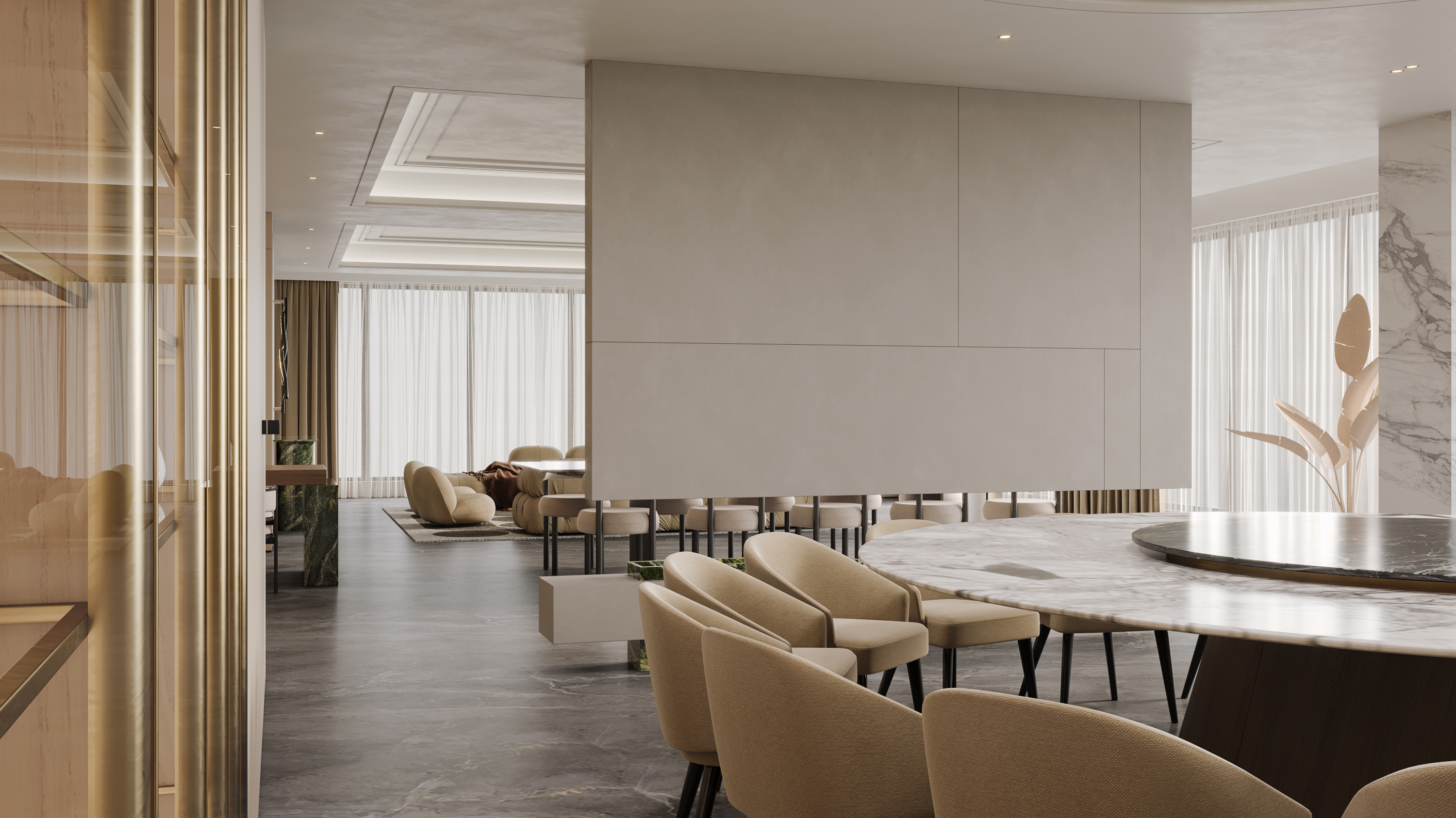 家装大平层奶油风-9