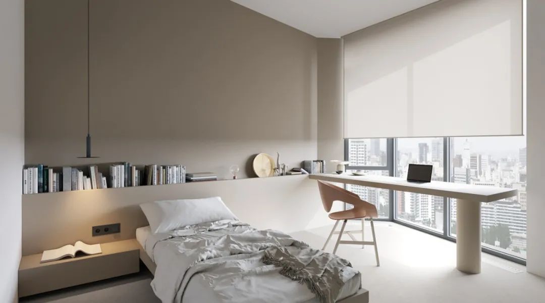 现代淡雅的平顶层复式公寓-26