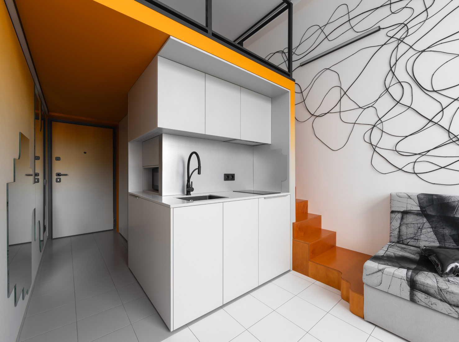 Дизайн квартиры-студии 26 кв. метров в Москве-12