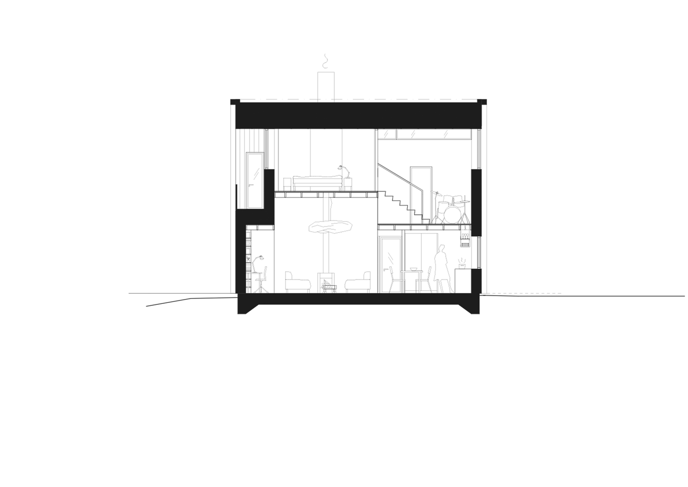 瑞典海岸音乐之家 | 仓库灵感与自然融合-66