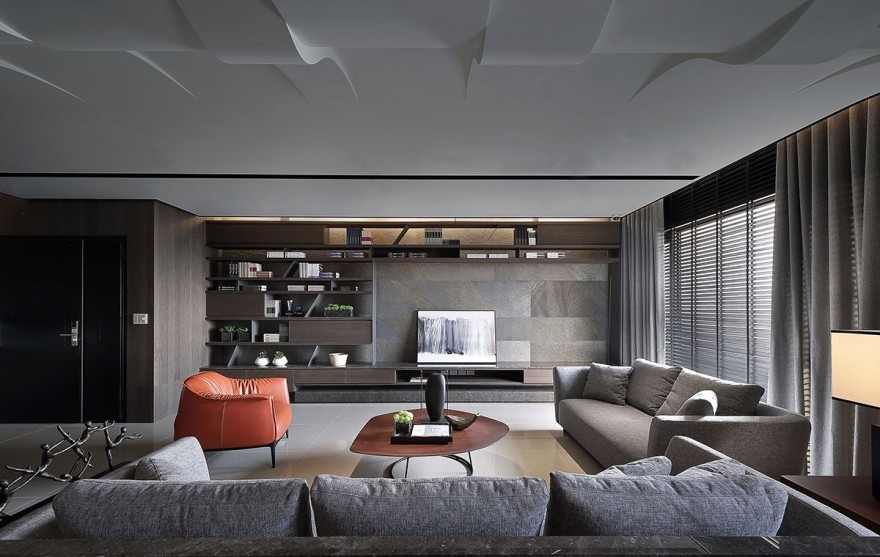 “隐藏”与“探知”——现代简约住宅 张清平-5