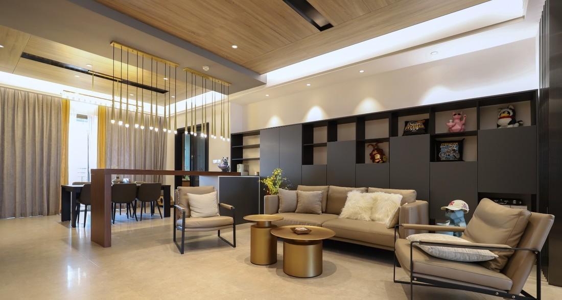 广州轻奢北欧风大户型设计,多元素空间利用-20