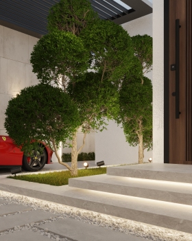 Modern Landscape & Entrance | Abu Dhabi