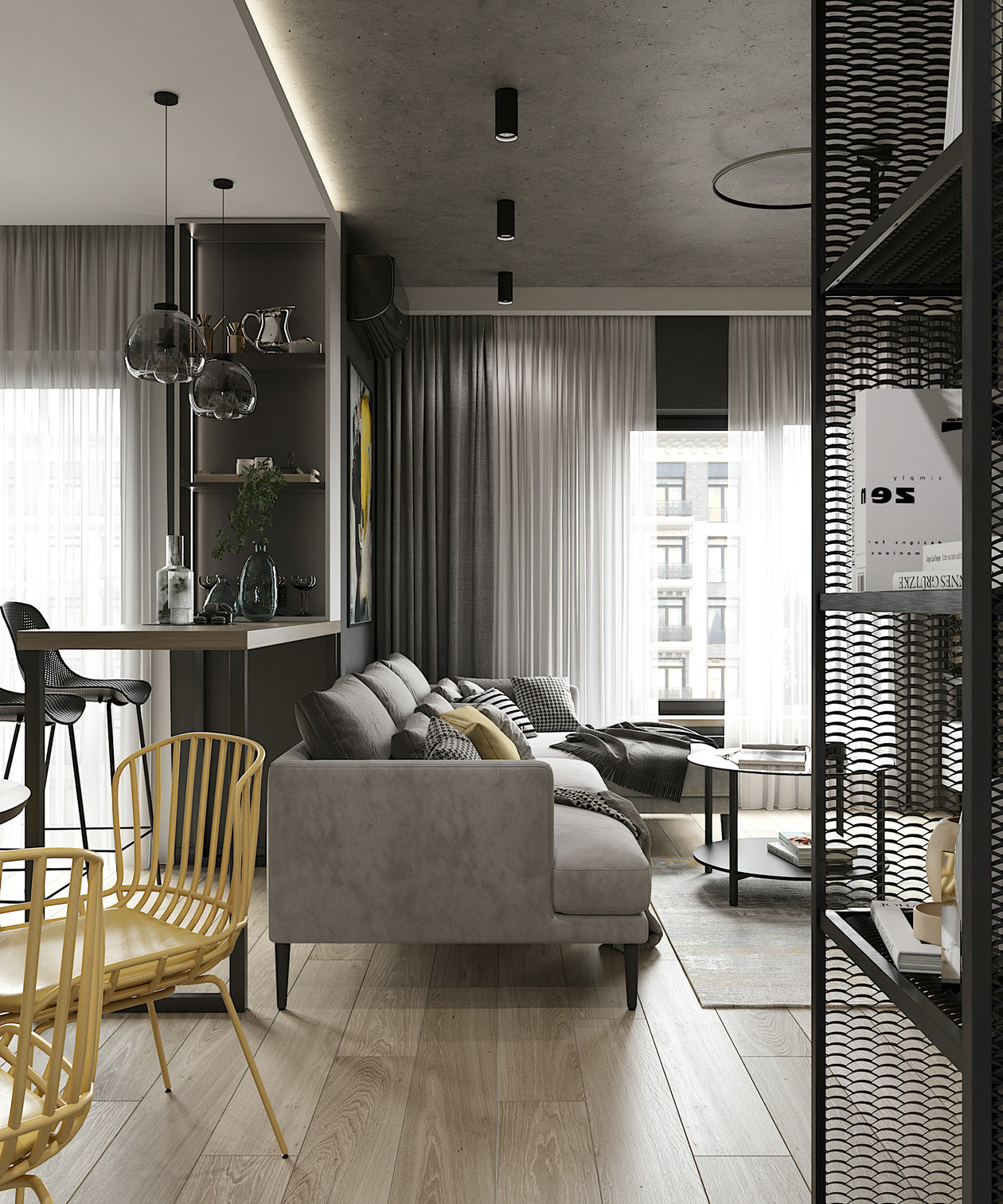 高级灰色系空间设计-2