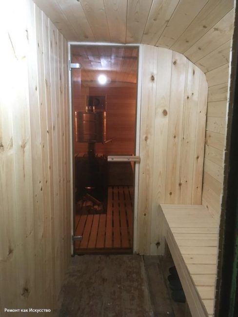 旧铁棚改造桑拿房与按摩浴缸项目-22