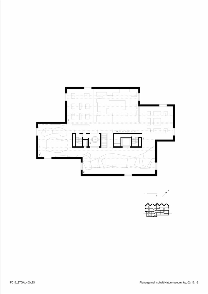 瑞士圣加仑自然历史博物馆 以石材为主的现代地标建筑-36