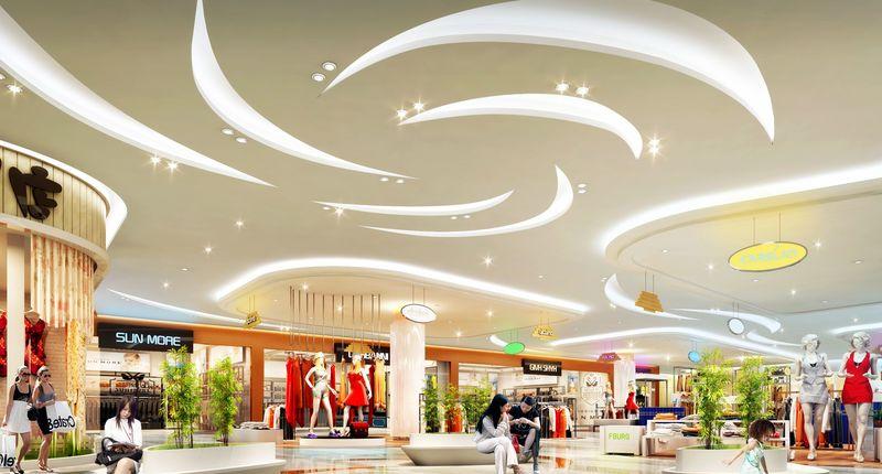 一线品牌天霸设计的城市综合体中庭装修效果图解析-2