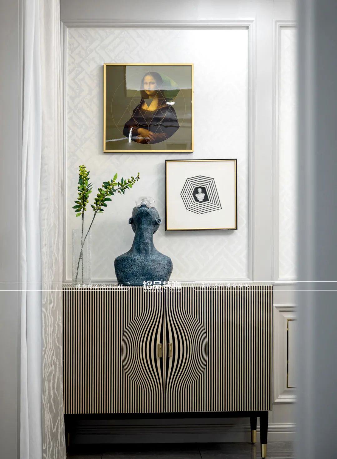 钱塘江畔意式轻奢江景房丨铭品装饰-39