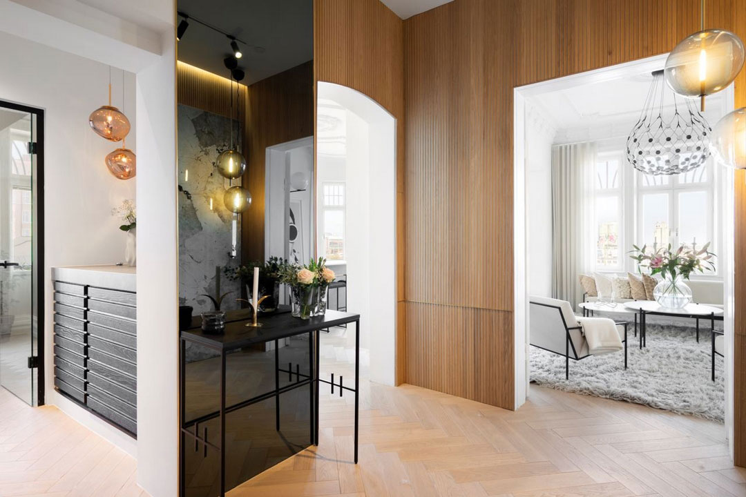 斯德哥尔摩独特公寓 | 黑白装饰的视觉冲击-27