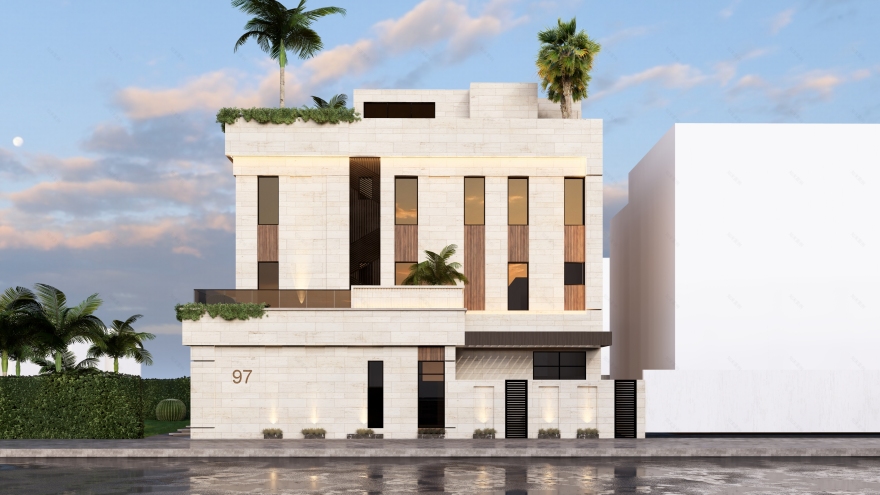 科威特现代当代别墅-50