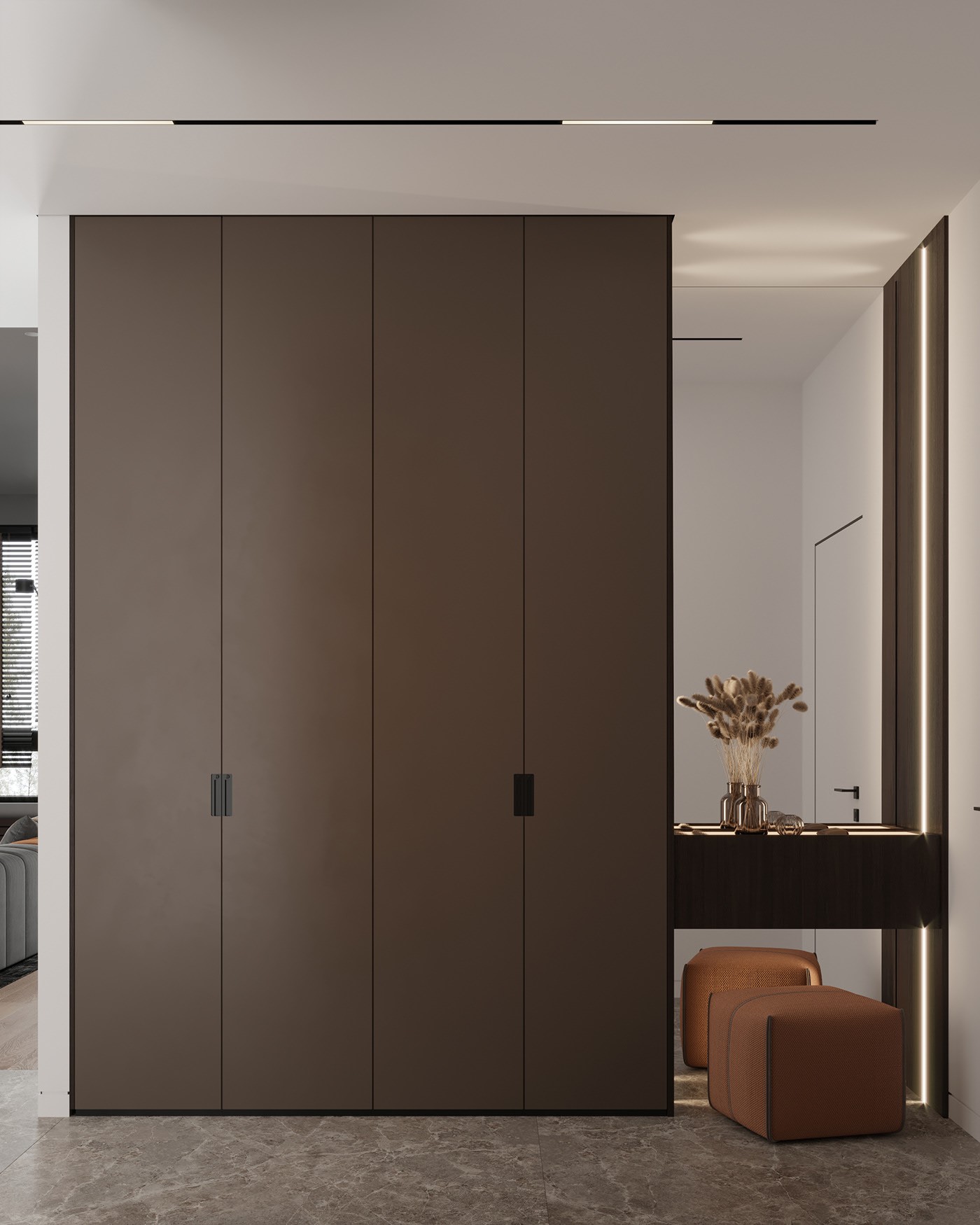 深色系公寓设计 这样设计也太有感觉了吧-2