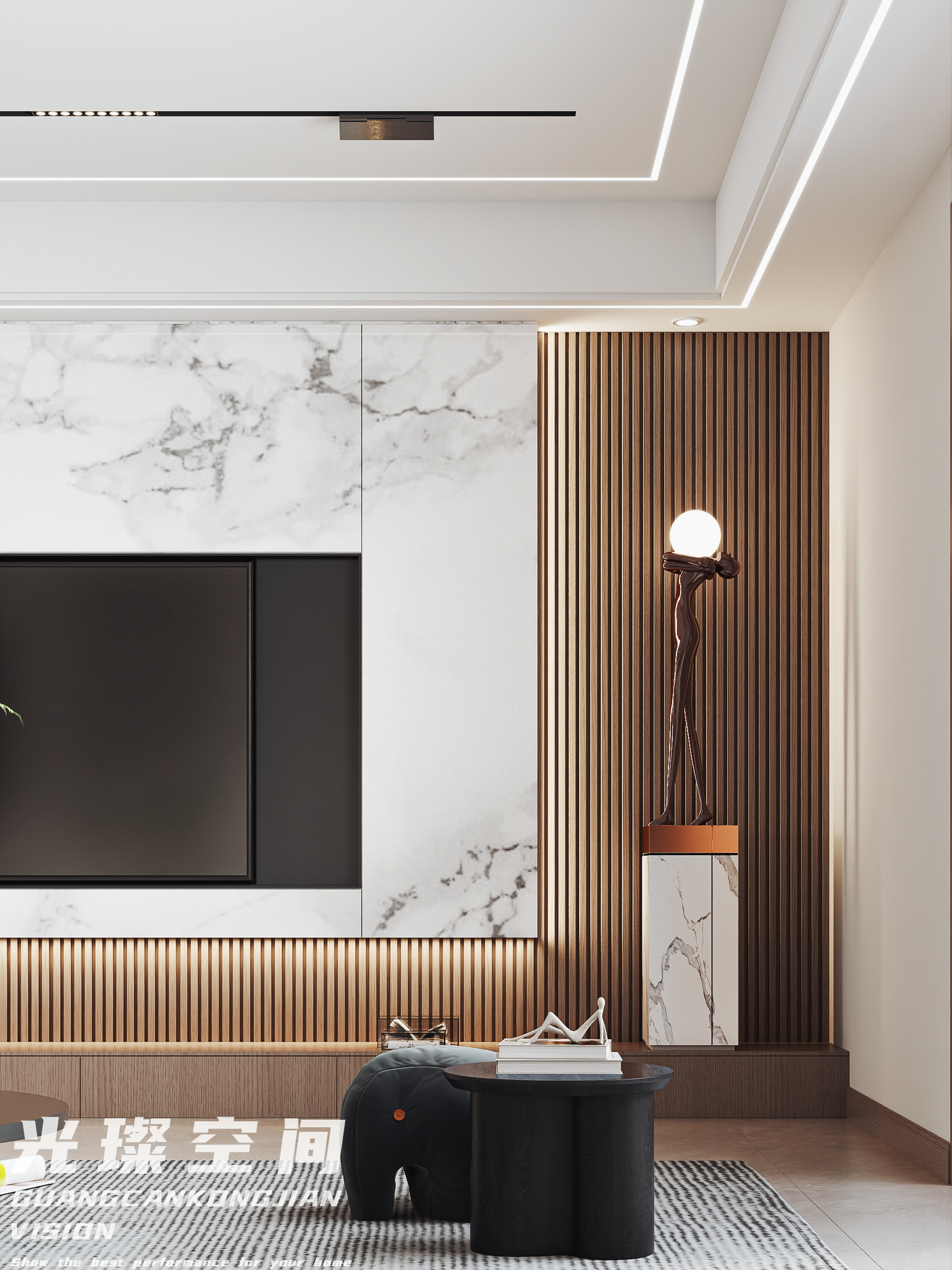 光璨空间 · 现代轻奢客餐厅-7