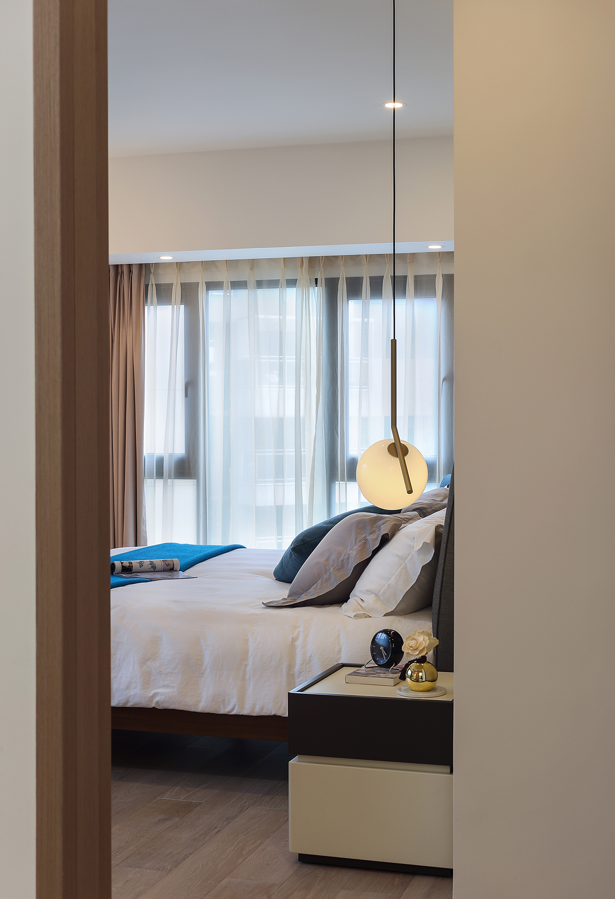 漾设计Young Design｜深圳罗湖区京基云景梧桐—《山间新雨》-32