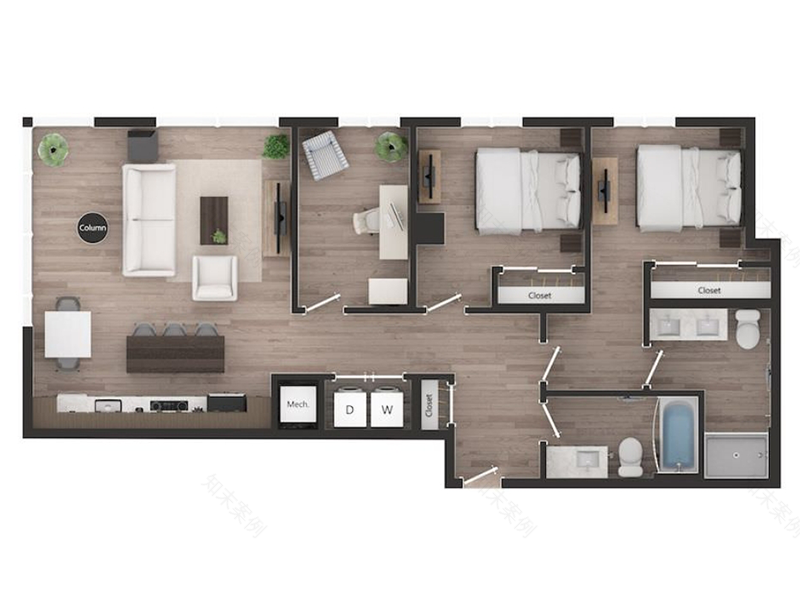 Skyglass Apartments 租赁住宅楼丨美国西雅图-46