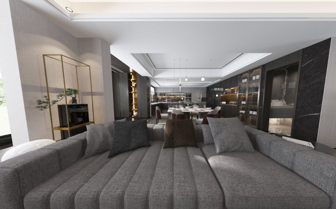 南国鼎峰龙岸 350㎡现代轻奢复式丨鼎墅设计-13