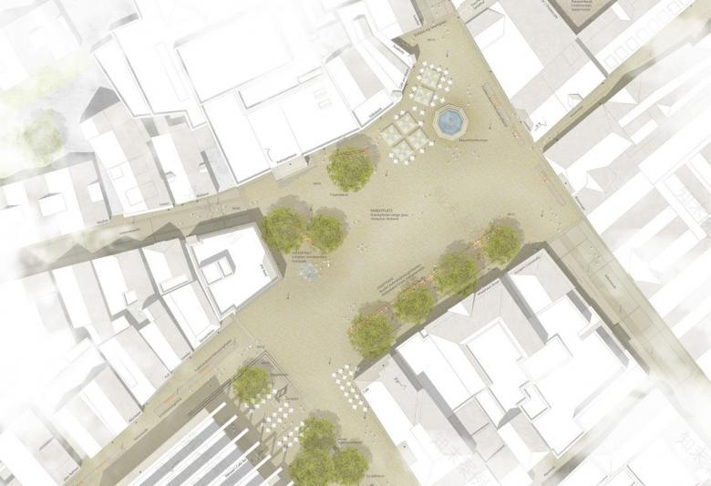 Glück Landschaftsarchitektur GmbH丨Neugestaltung Marktplatz丨德国-4