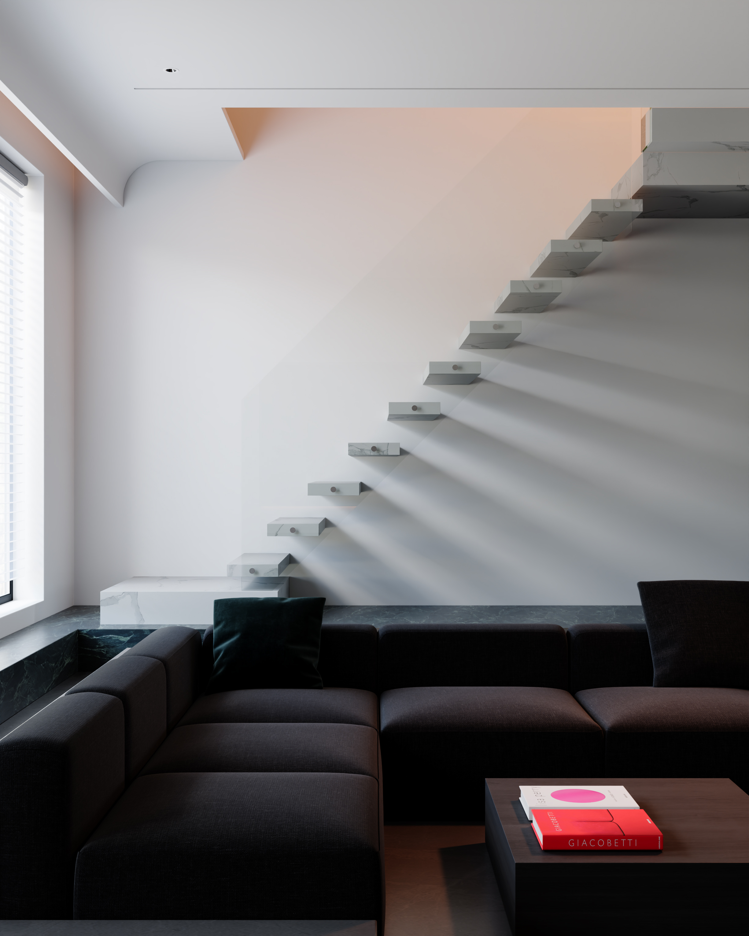 黑白灰现代客餐厅案例-17