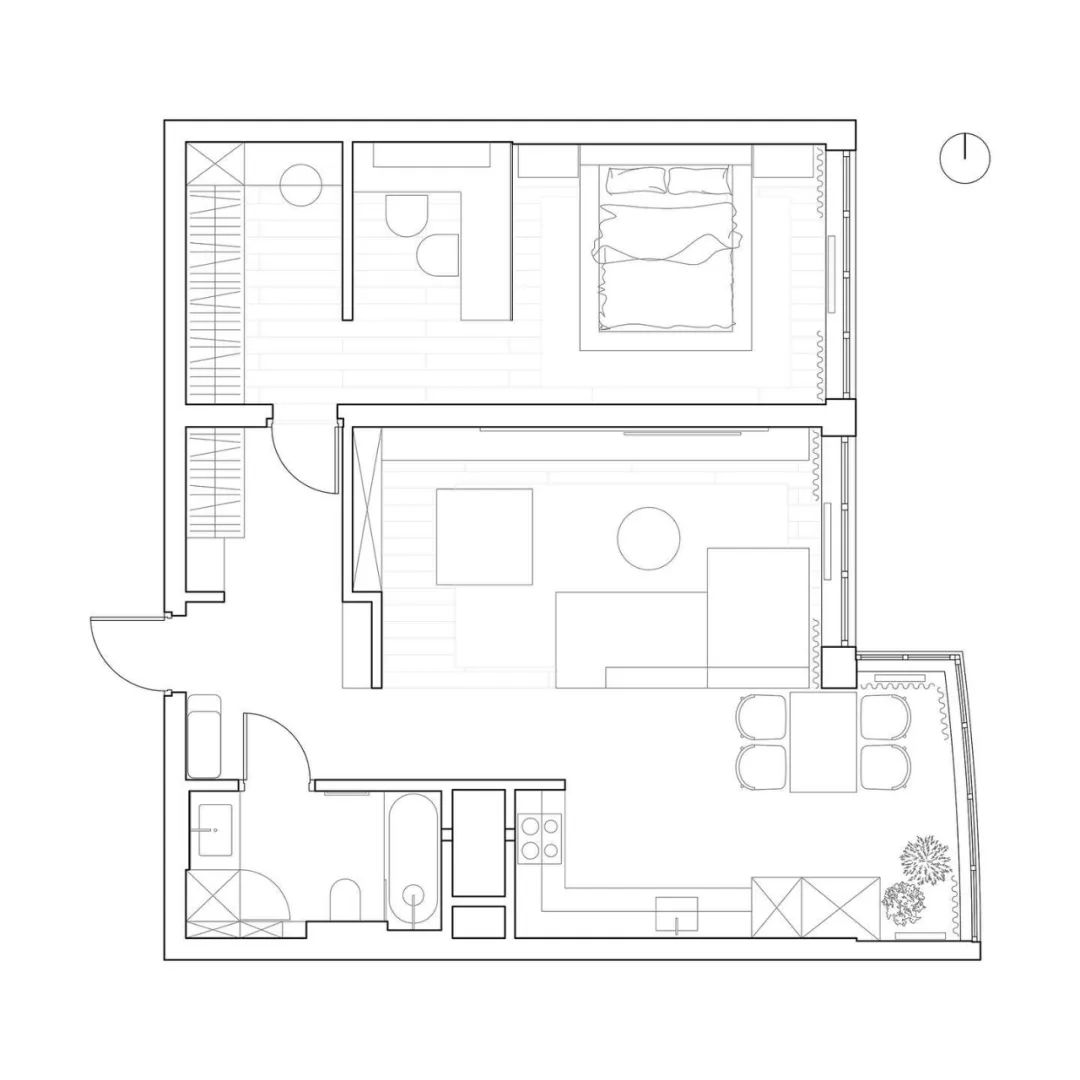 84㎡现代简约二居室丨OD design studio-29