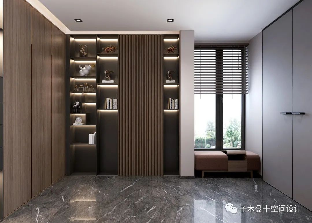 黑白灰极简大宅丨中国吉林丨子木殳十空间设计-45