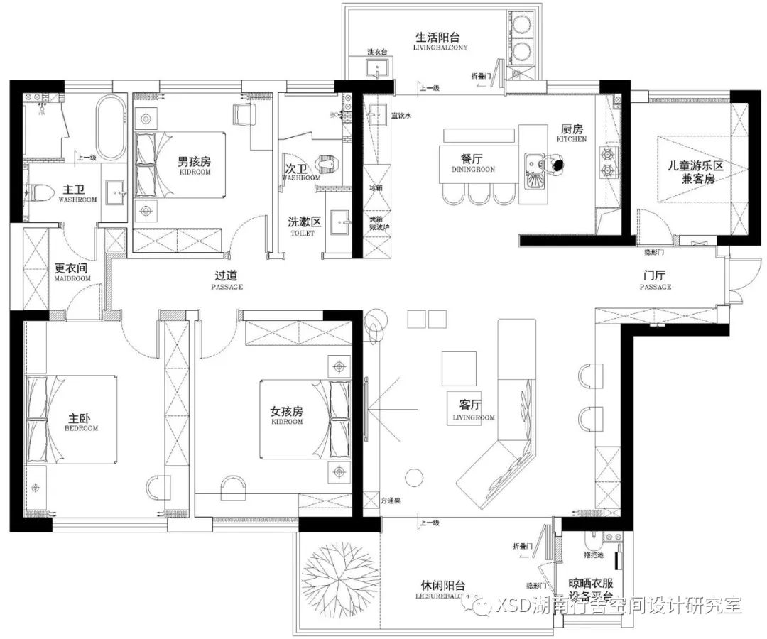 极简高级黑,打造梅溪湖一线湖景大平层-10