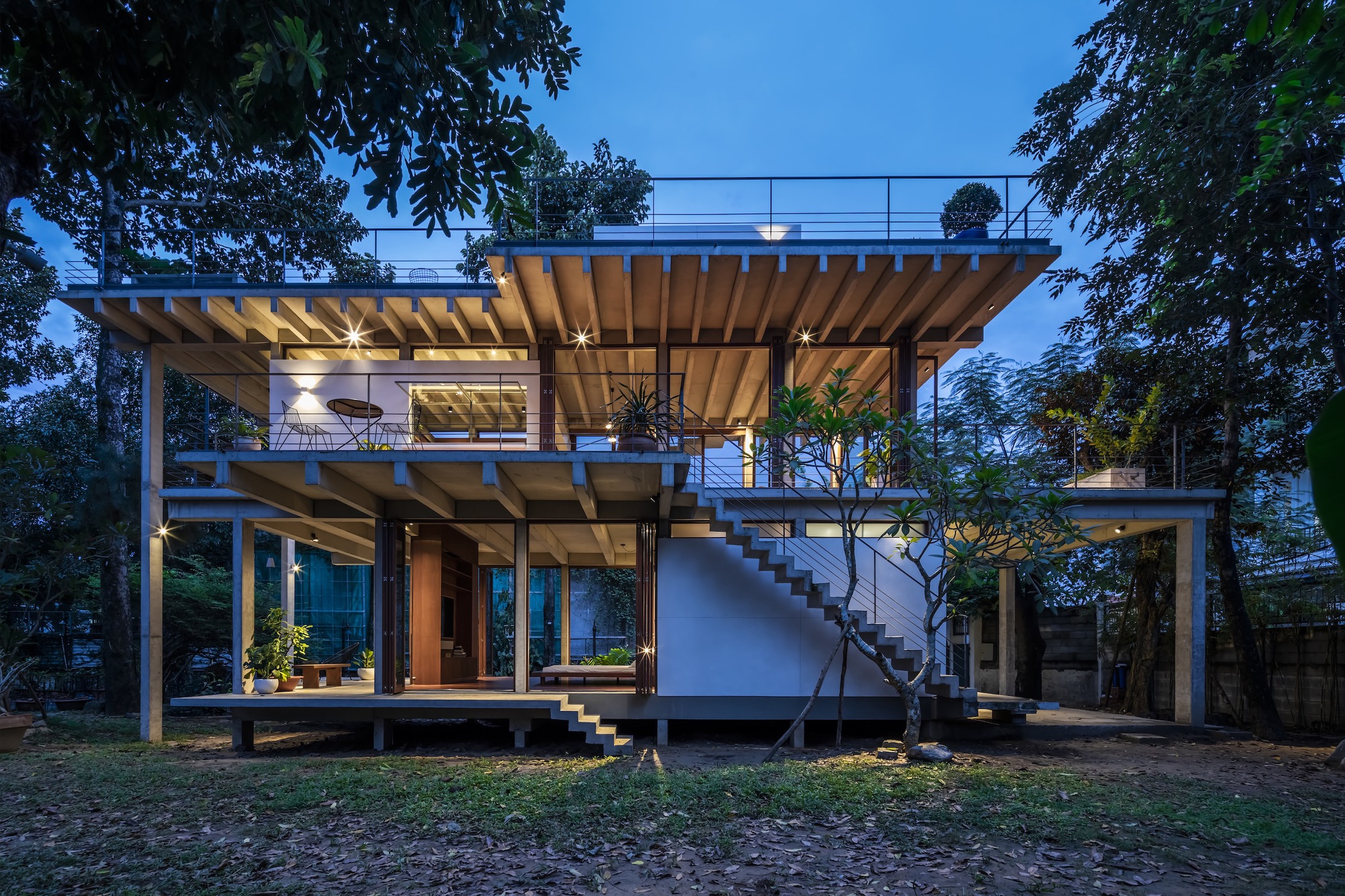 Thu Duc 漂浮住宅丨越南胡志明市丨Sanuki Daisuke architects-30