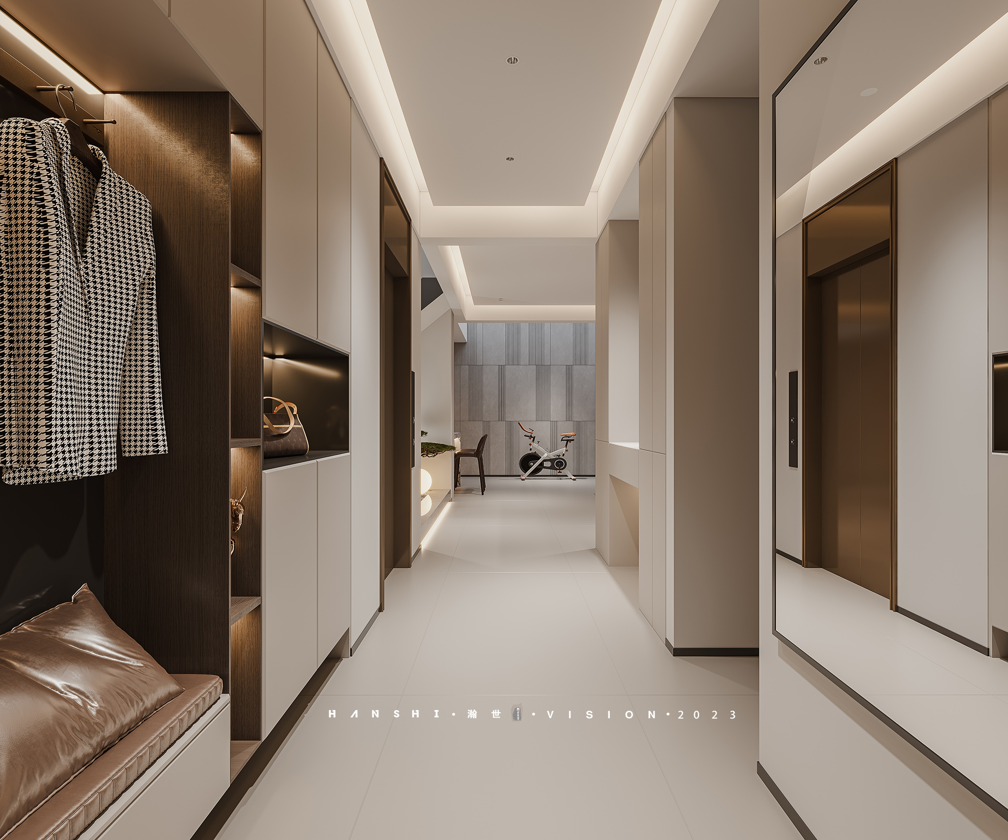 现代轻奢别墅一瀚世表现-8