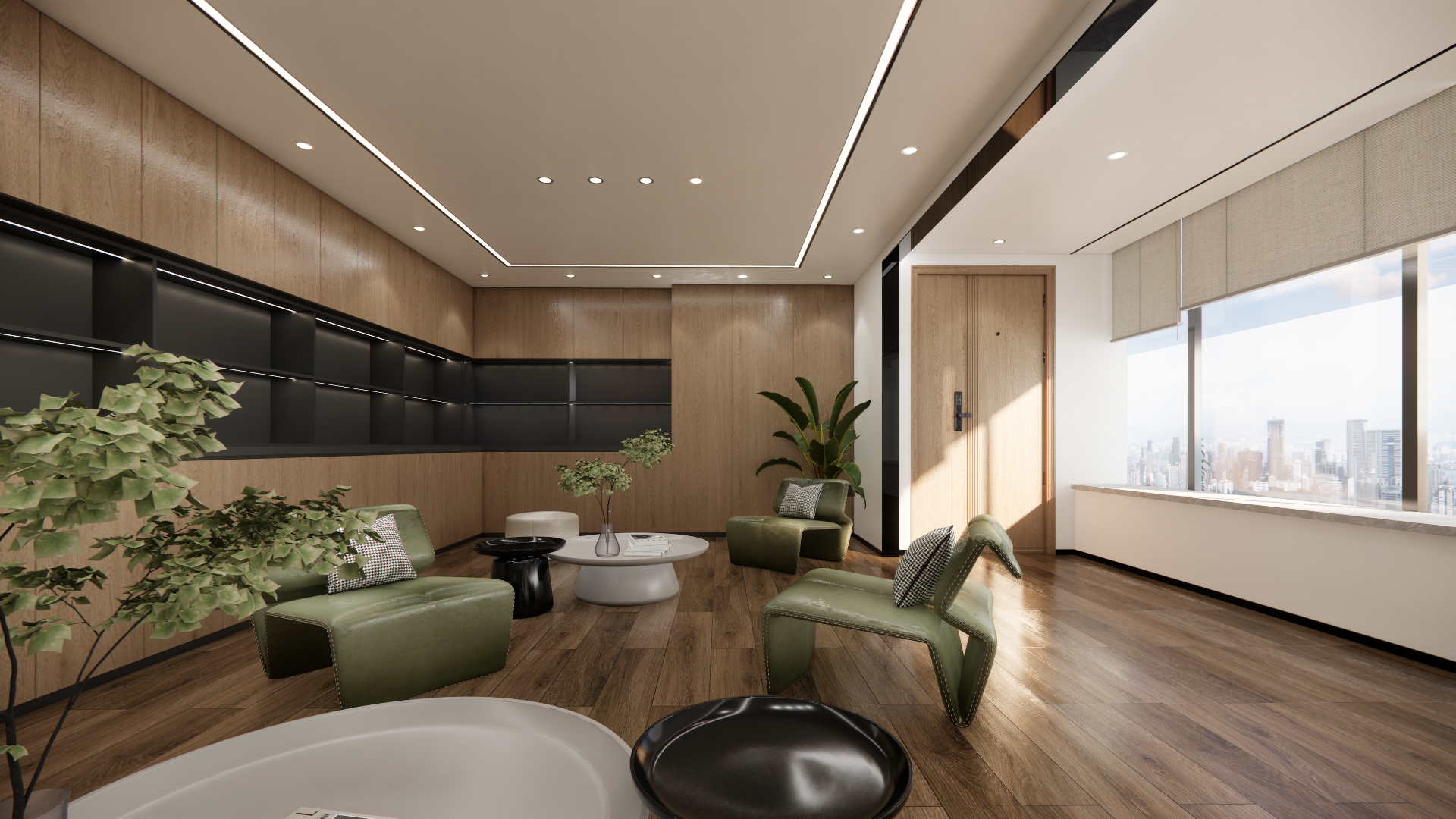 企业办公改造设计  领导办公室-10