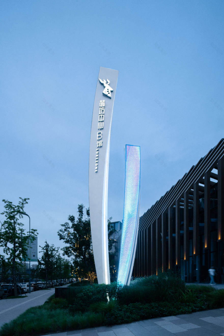 成都麓湖·麓坊中心,时空旅行者丨中国成都丨上海柏熙标识有限公司-8