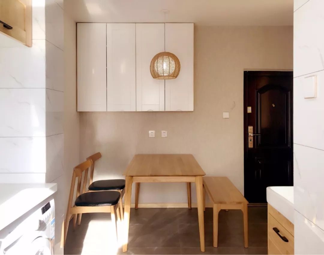 小户型餐厅餐边柜+吊柜设计-19