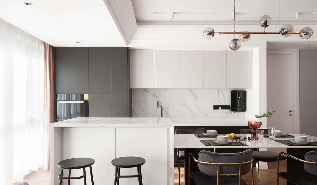 餐厅、客厅、阳台一体化设计，打造高级感生活空间-0