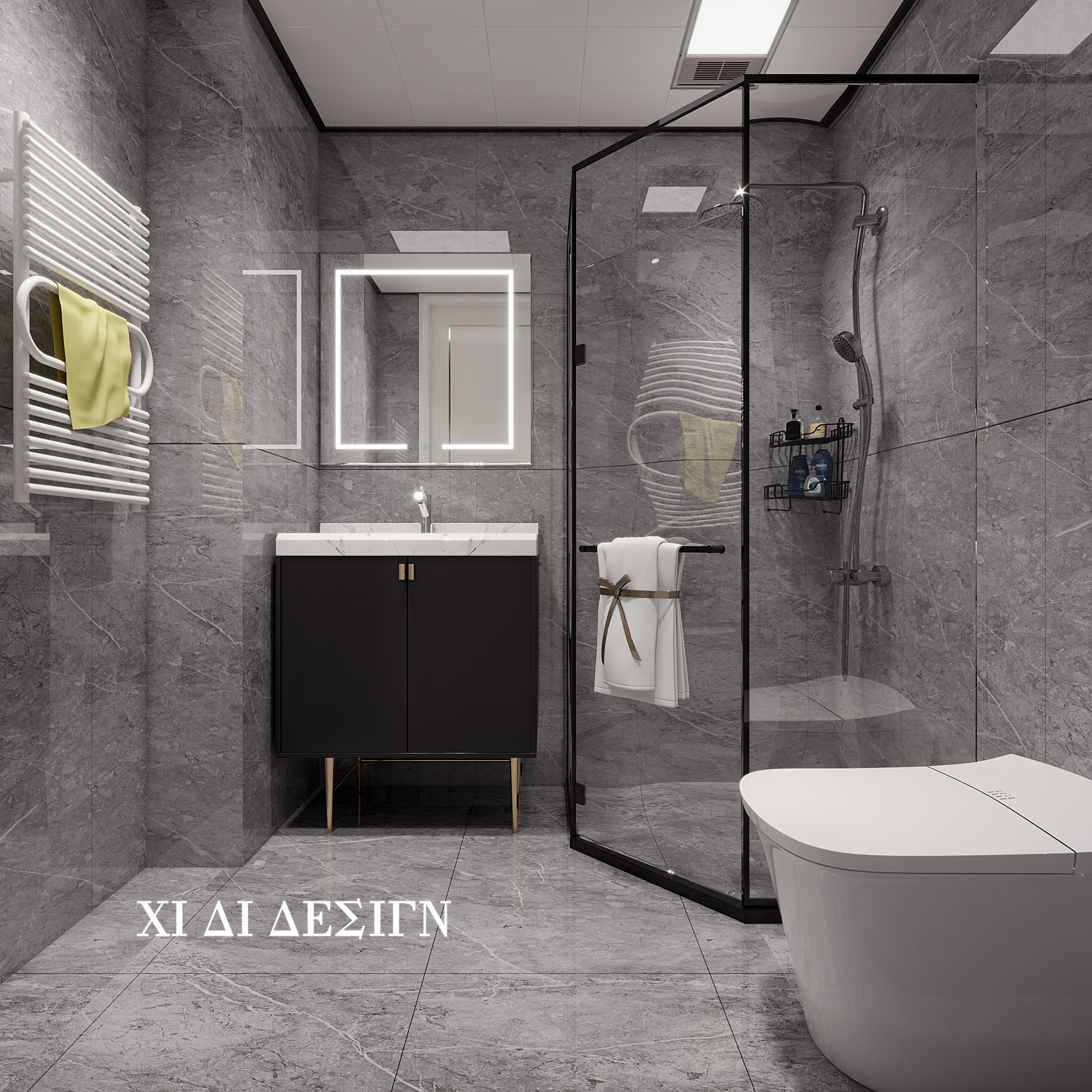 精致轻奢样板间设计案例-17