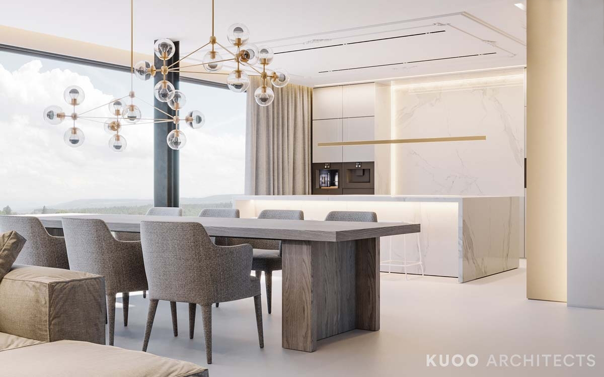 KUOO Architects设计--英国豪华与迷人的金属口音-11