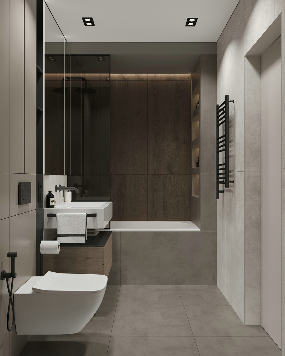 91㎡简约风住宅设计 既精致又有质感！-13