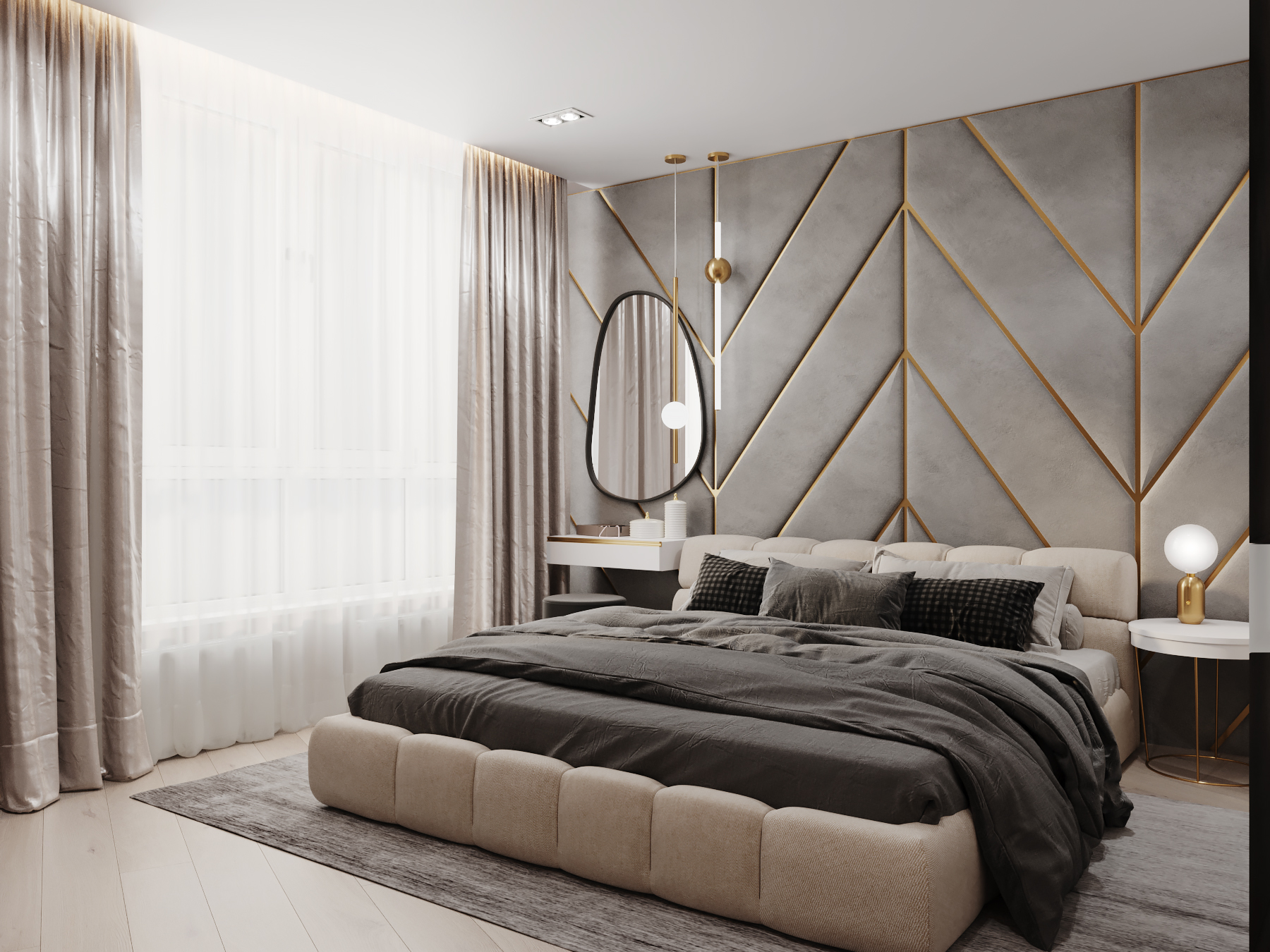 Design of a modern apartment with classic elements.-8
