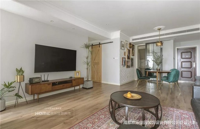 36万元三居118平米装修案例·Chic墨绿,怀旧复古屋丨欢乐佳园装饰-19