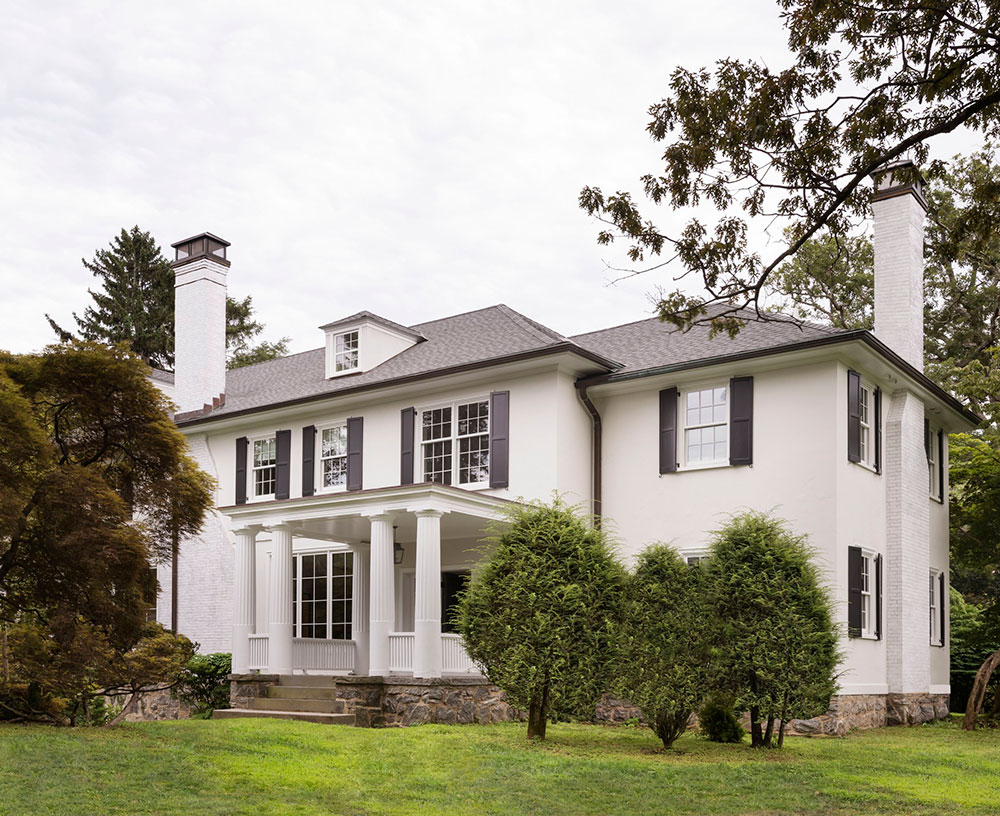 纽约州美丽殖民地风格别墅设计-2