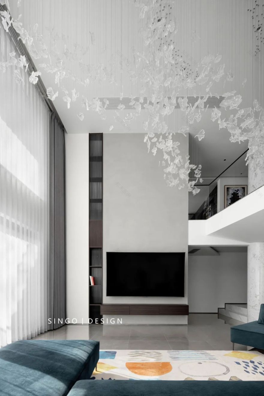 420㎡现代风格| 形与色构建空间艺术感-14