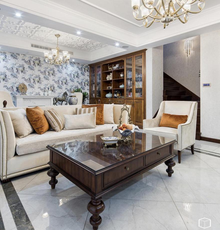 常州鹏宇设计 · 别墅 · 温柔精致,慢享时光·189㎡轻美式风格-0