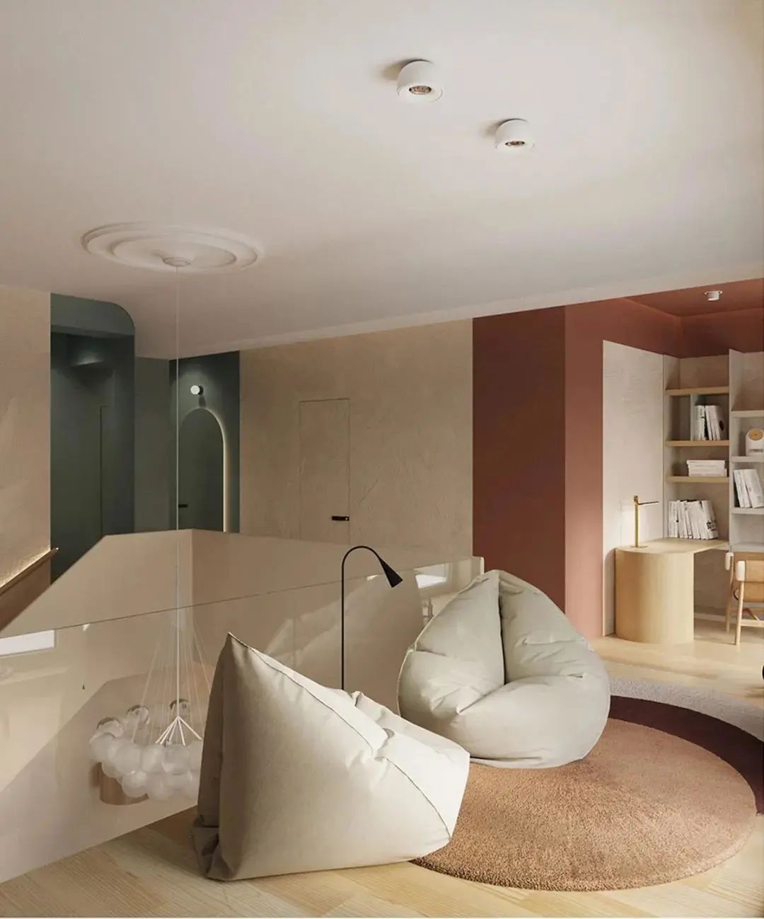 几何色彩碰撞,打造温馨空间-24