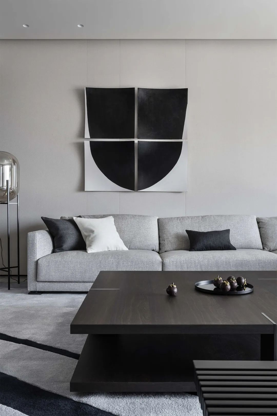 纯粹大宅 | 石木交织的白黑世界-18